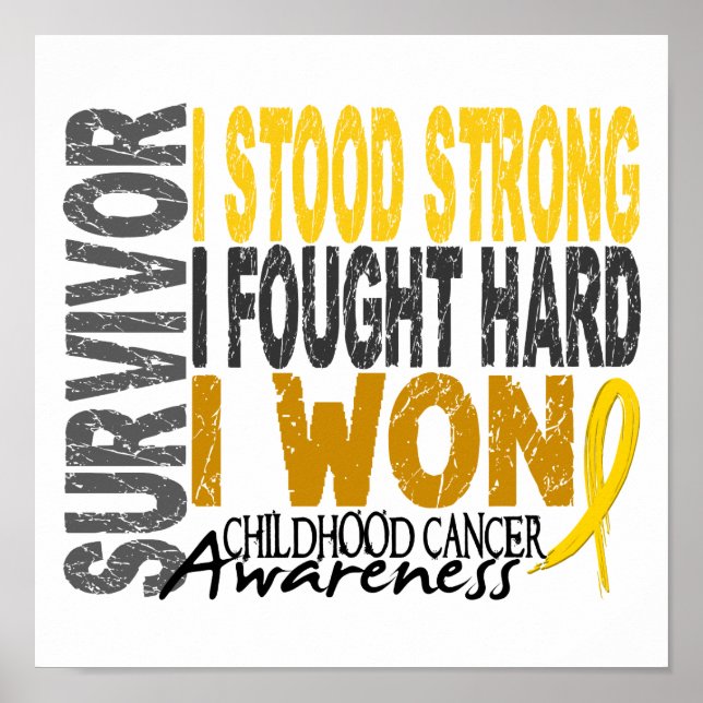 Survivor 4 Childhood Cancer Poster (Front)