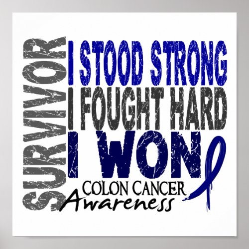 Survivor 4 Colon Cancer Poster