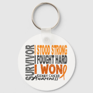 Survivor 4 Kidney Cancer Keychain