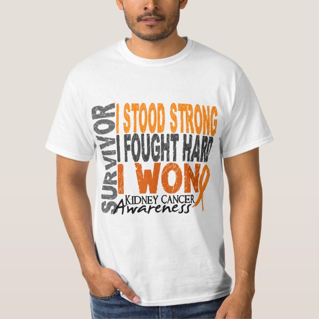 Survivor 4 Kidney Cancer T-Shirt (Front)