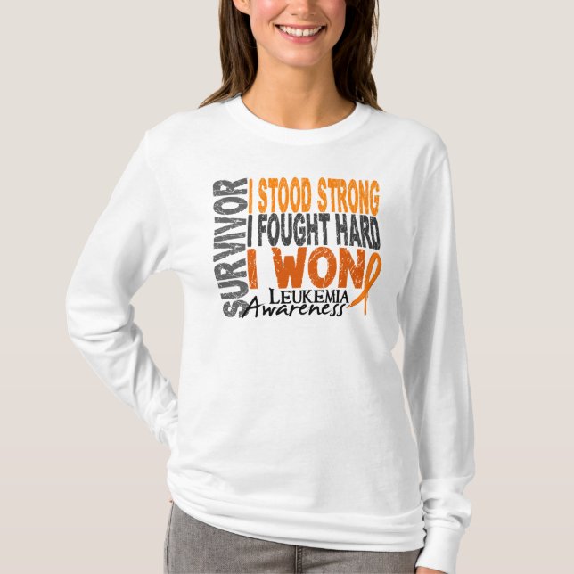 Survivor 4 Leukemia T-Shirt (Front)