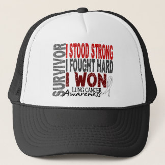 Survivor 4 Lung Cancer Trucker Hat