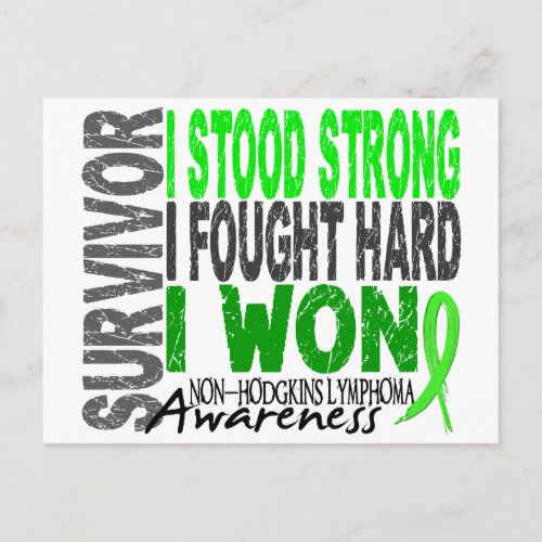 Survivor 4 Lymphoma Non_Hodgkins Postcard