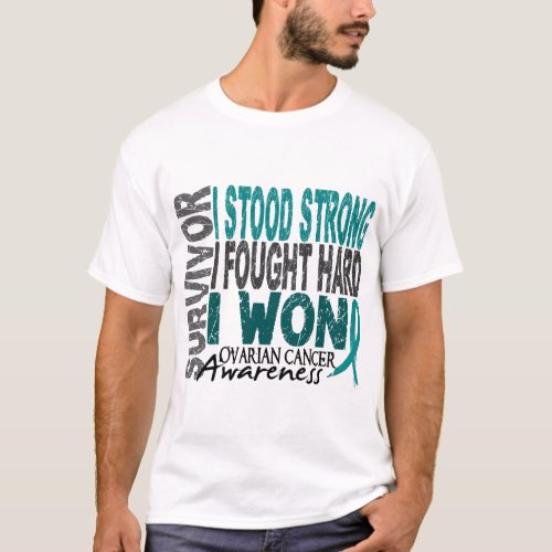 Survivor 4 Ovarian Cancer T_Shirt