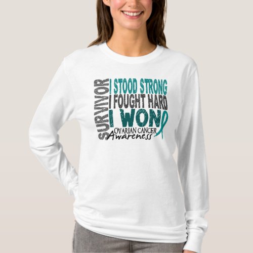 Survivor 4 Ovarian Cancer T_Shirt