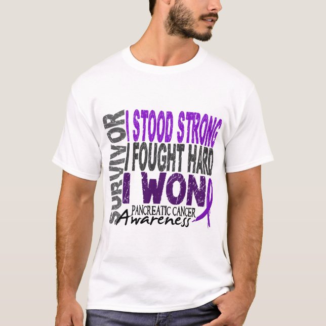 Survivor 4 Pancreatic Cancer T-Shirt (Front)