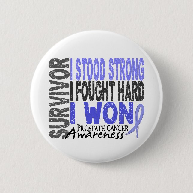 Survivor 4 Prostate Cancer Pinback Button (Front)