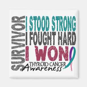 Survivor 4 Thyroid Cancer Magnet