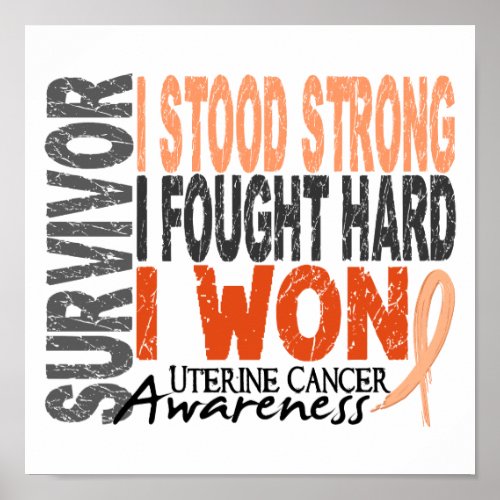 Survivor 4 Uterine Cancer Poster
