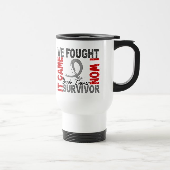 Survivor 5 Brain Tumor Travel Mug (Right)