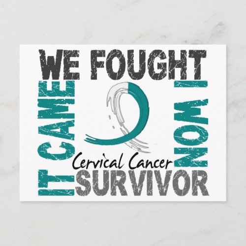 Survivor 5 Cervical Cancer Postcard