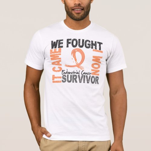 Survivor 5 Endometrial Cancer T_Shirt