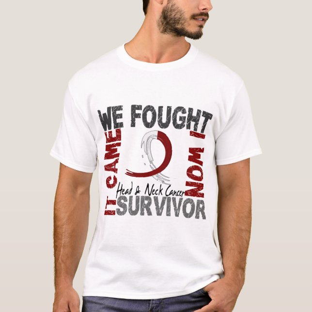 Survivor 5 Head Neck Cancer T-Shirt (Front)