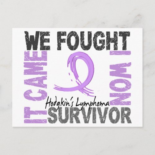 Survivor 5 Hodgkins Lymphoma Postcard