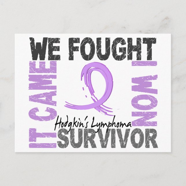 Survivor 5 Hodgkin's Lymphoma Postcard (Front)