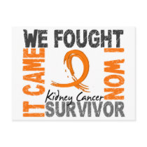 Survivor 5 Kidney Cancer Postcard