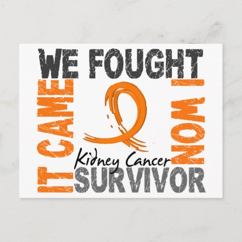 Survivor 5 Kidney Cancer Postcard