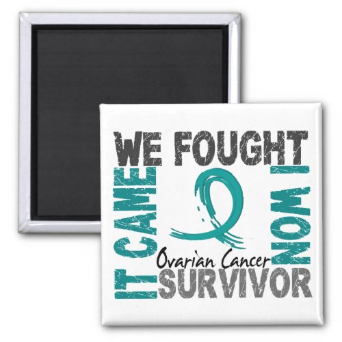 Survivor 5 Ovarian Cancer Magnet