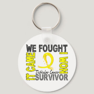 Survivor 5 Testicular Cancer Keychain