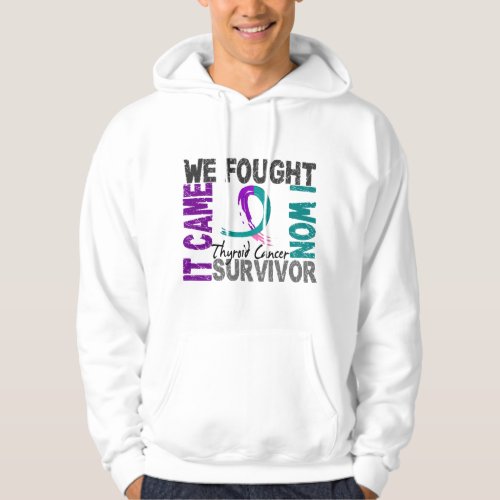 Survivor 5 Thyroid Cancer Hoodie