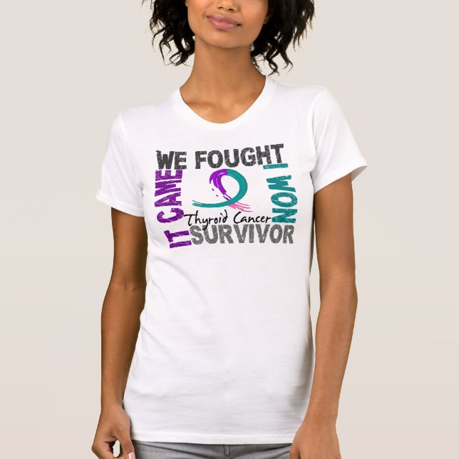 Survivor 5 Thyroid Cancer T-Shirt (Front)