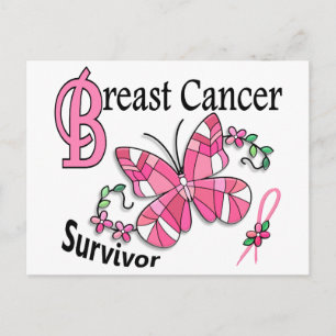 Survivor 6 Breast Cancer Postcard