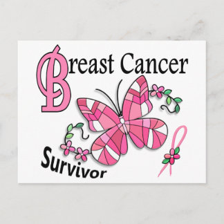 Survivor 6 Breast Cancer Postcard