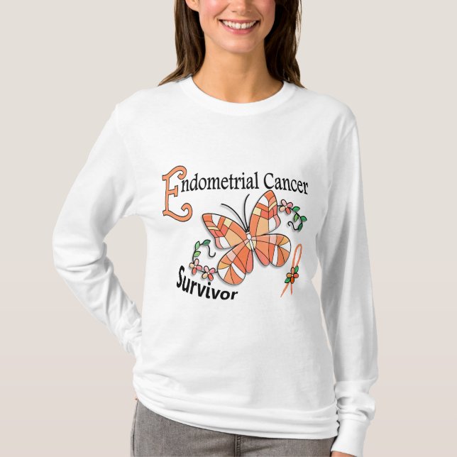 Survivor 6 Endometrial Cancer T-Shirt (Front)