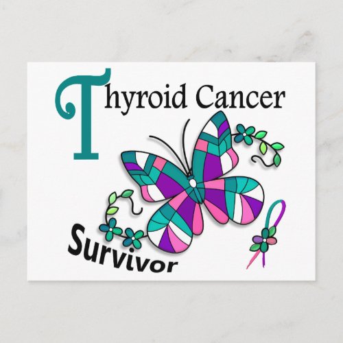 Survivor 6 Thyroid Cancer Postcard