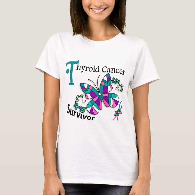 Survivor 6 Thyroid Cancer T-Shirt (Front)