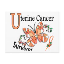 Survivor 6 Uterine Cancer Postcard