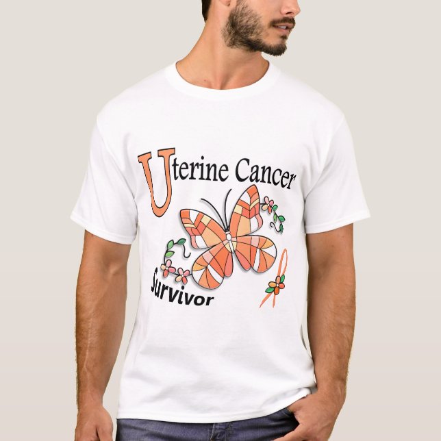 Survivor 6 Uterine Cancer T-Shirt (Front)
