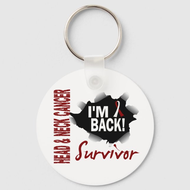 Survivor 7 Head Neck Cancer Keychain (Front)