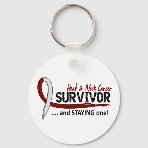Survivor 8 Head Neck Cancer Keychain