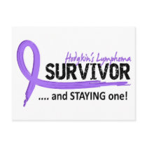 Survivor 8 Hodgkin's Lymphoma Postcard