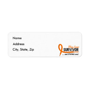 Survivor 8 Kidney Cancer Label