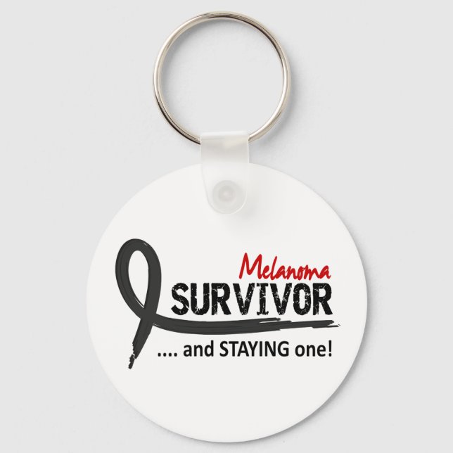 Survivor 8 Melanoma Keychain (Front)