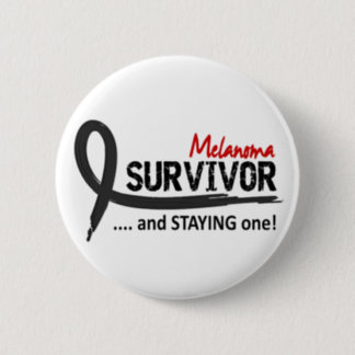 Survivor 8 Melanoma Pinback Button