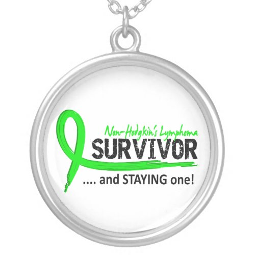 Survivor 8 Non_Hodgkins Lymphoma Silver Plated Necklace