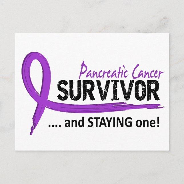Survivor 8 Pancreatic Cancer Postcard (Front)