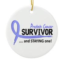 Survivor 8 Prostate Cancer Ceramic Ornament