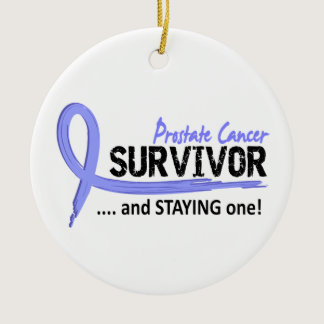 Survivor 8 Prostate Cancer Ceramic Ornament