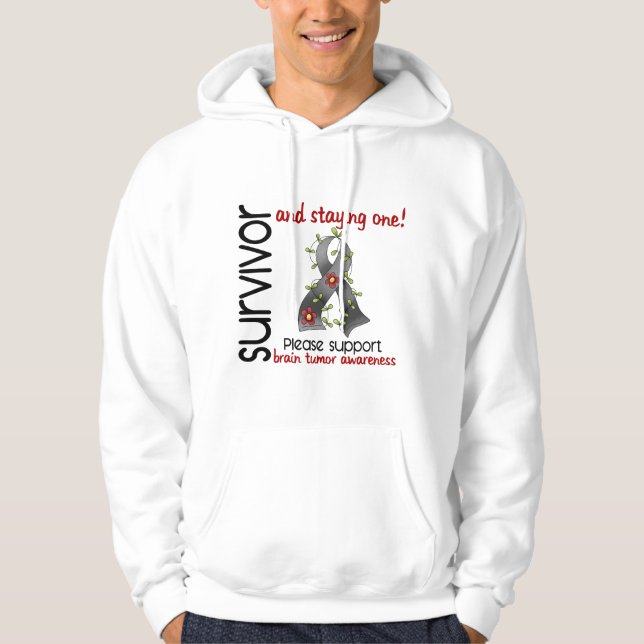 Survivor 9 Brain Tumor Hoodie (Front)