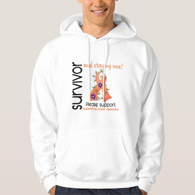 Survivor 9 Endometrial Cancer Hoodie (Front)