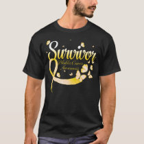 Survivor Bladder Cancer Awareness Butterfly T-Shirt