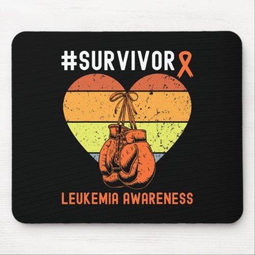 Survivor Blood Cancer Awareness Retro  Mouse Pad