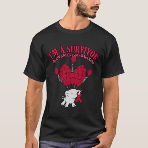 Survivor Brain Aneurysm Awareness Month Support Gr T_Shirt