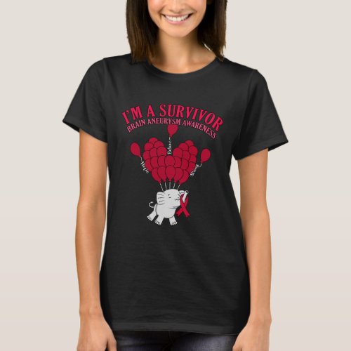 Survivor Brain Aneurysm Awareness Month Support Gr T_Shirt