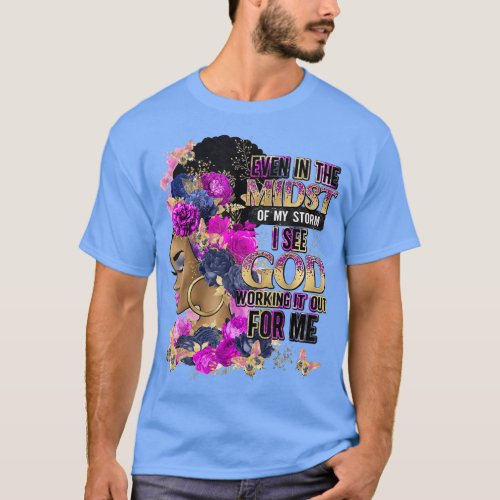 Survivor Breast Cancer Awareness Im The Storm Str T_Shirt