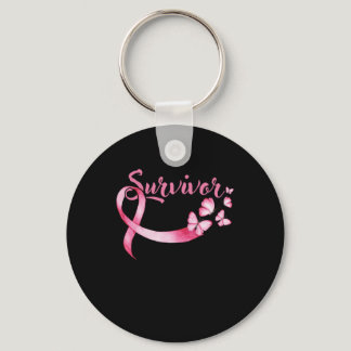 Survivor Breast Cancer Breast Cancer Awareness Gif Keychain